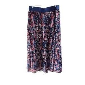 Ophelia Roe Floral Pleated Midi Skirt